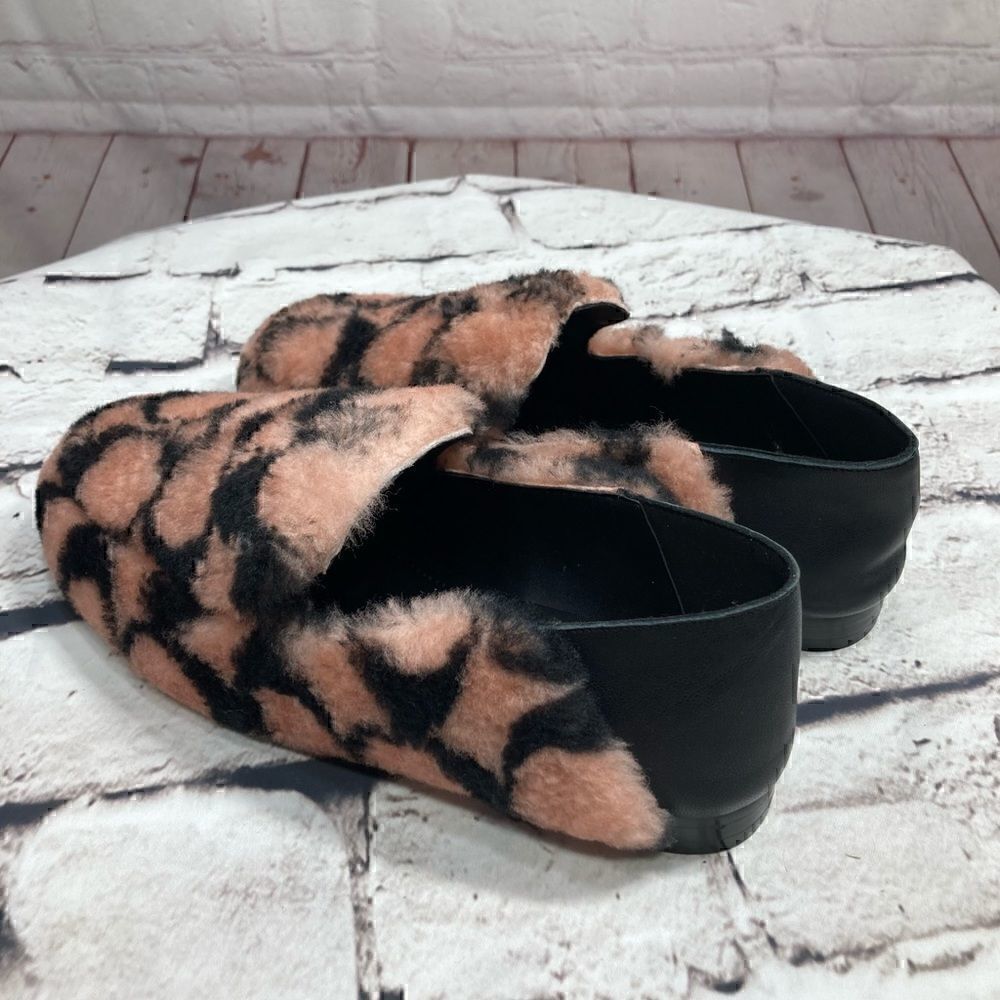 COACH HOLLY Smoking Slipper/Loafer Plush Shearling & Leather Women’s 9 NiB - Picture 10 of 16